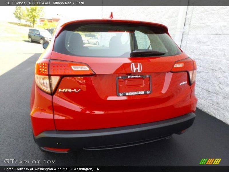 Milano Red / Black 2017 Honda HR-V LX AWD