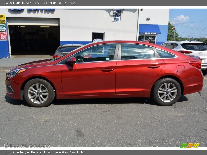Venetian Red / Gray 2016 Hyundai Sonata SE