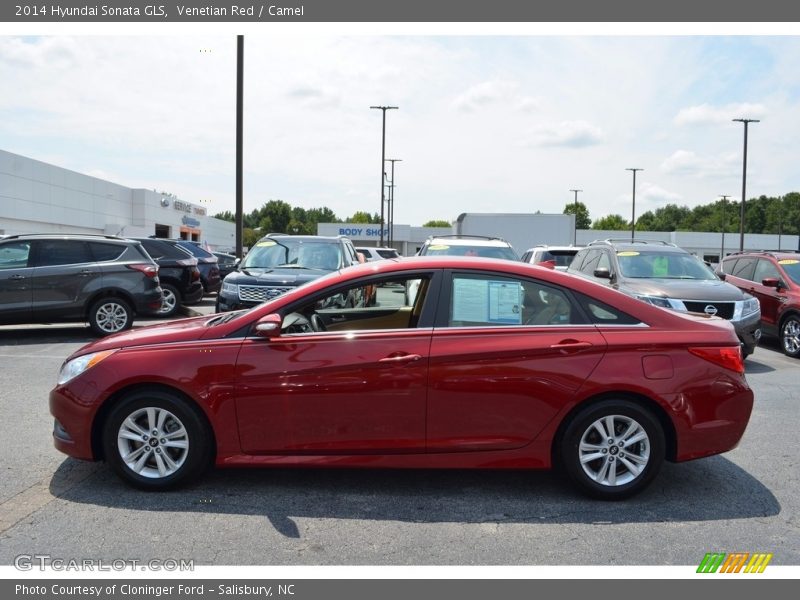 Venetian Red / Camel 2014 Hyundai Sonata GLS