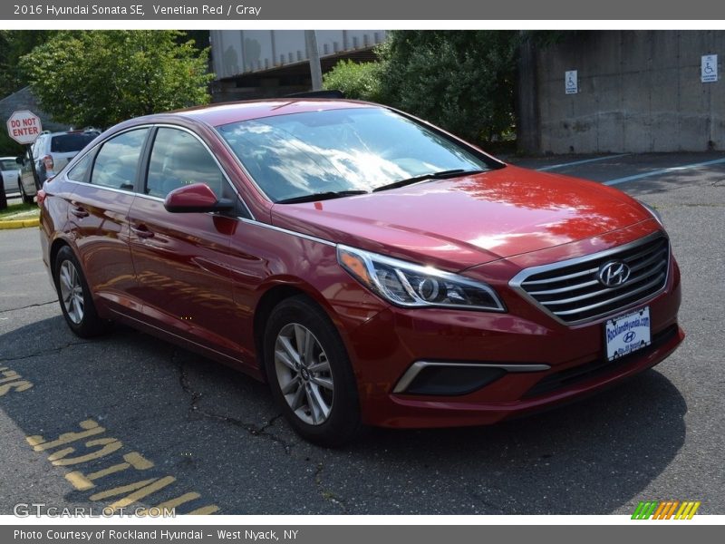 Venetian Red / Gray 2016 Hyundai Sonata SE