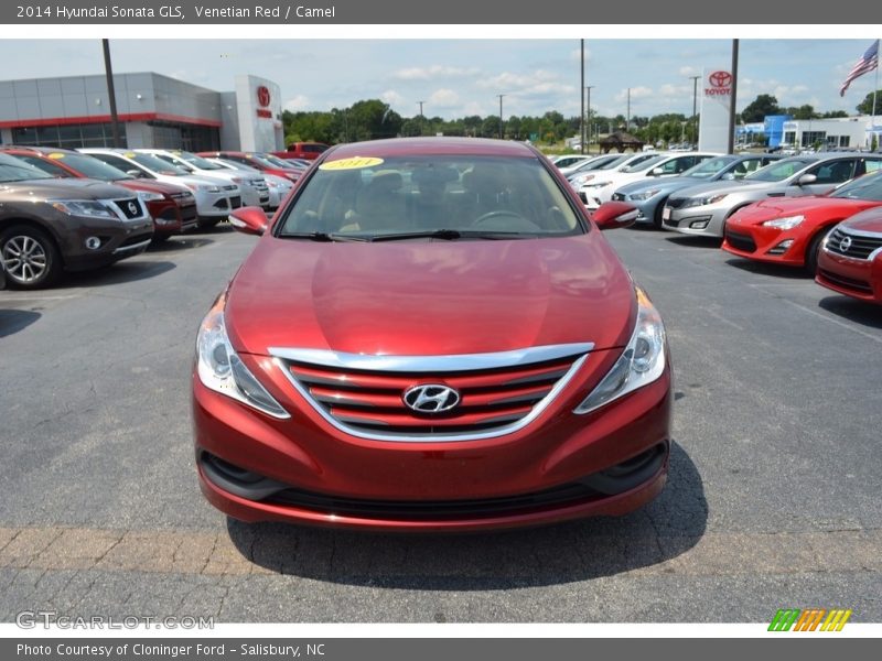 Venetian Red / Camel 2014 Hyundai Sonata GLS