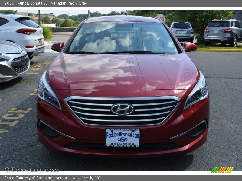 Venetian Red / Gray 2016 Hyundai Sonata SE
