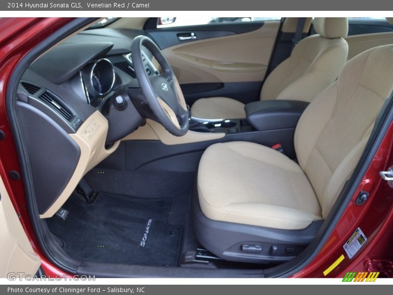Venetian Red / Camel 2014 Hyundai Sonata GLS