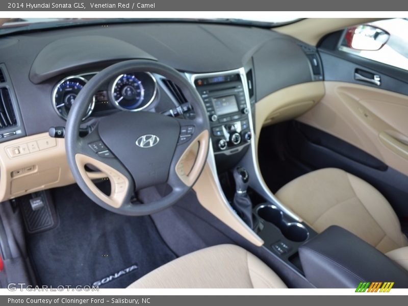 Venetian Red / Camel 2014 Hyundai Sonata GLS