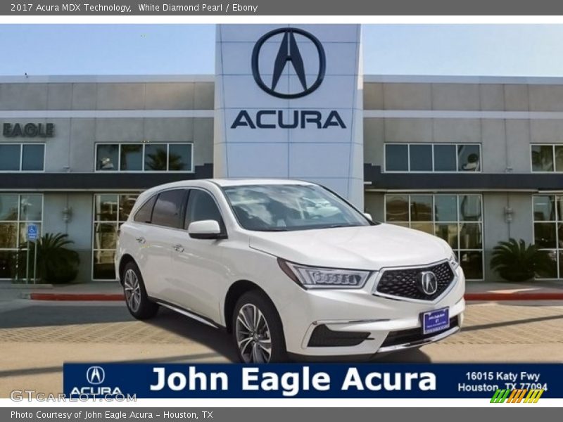 White Diamond Pearl / Ebony 2017 Acura MDX Technology