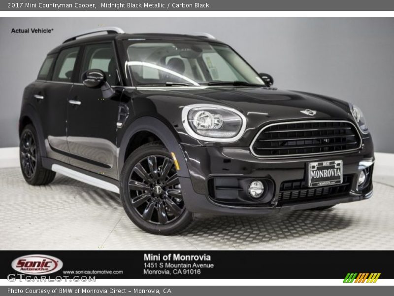 Midnight Black Metallic / Carbon Black 2017 Mini Countryman Cooper