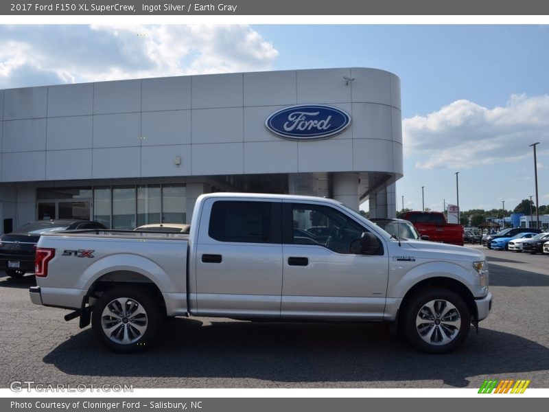 Ingot Silver / Earth Gray 2017 Ford F150 XL SuperCrew