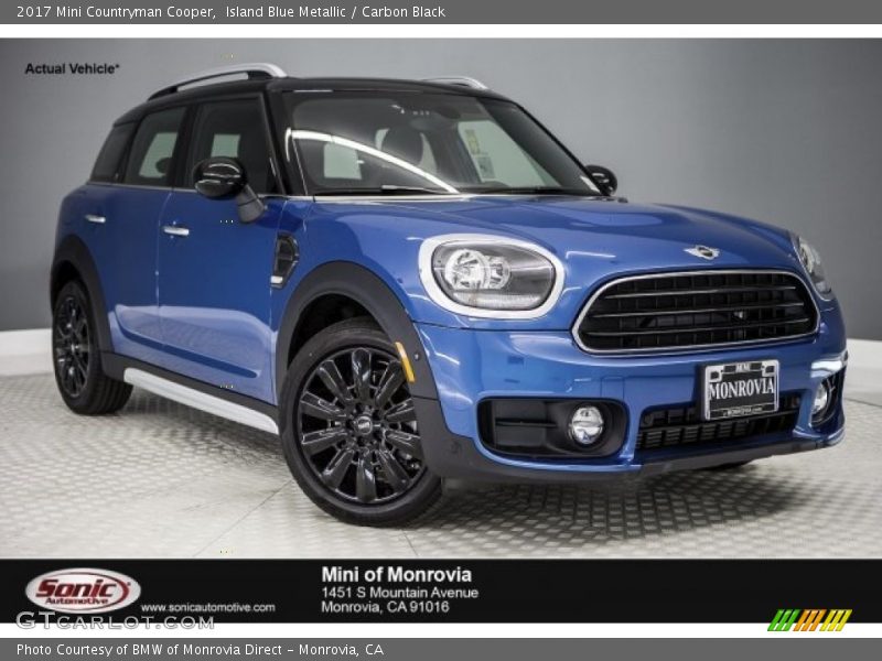 Island Blue Metallic / Carbon Black 2017 Mini Countryman Cooper