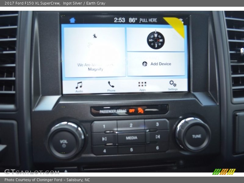 Ingot Silver / Earth Gray 2017 Ford F150 XL SuperCrew