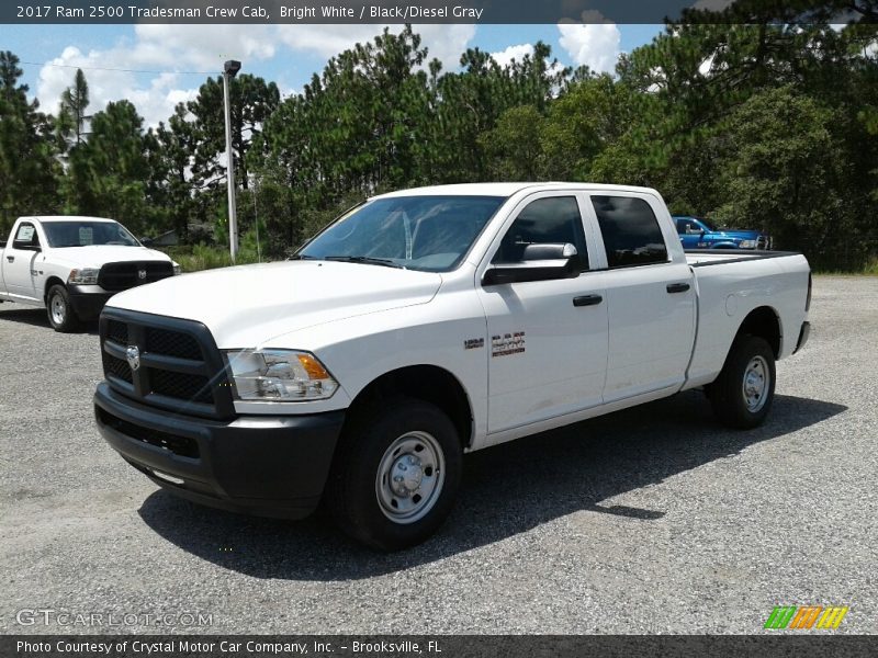 Bright White / Black/Diesel Gray 2017 Ram 2500 Tradesman Crew Cab