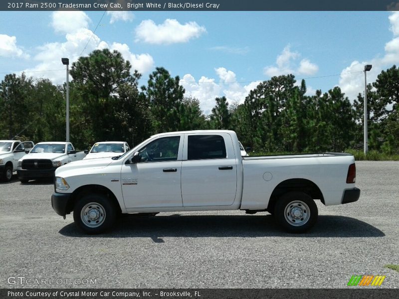 Bright White / Black/Diesel Gray 2017 Ram 2500 Tradesman Crew Cab