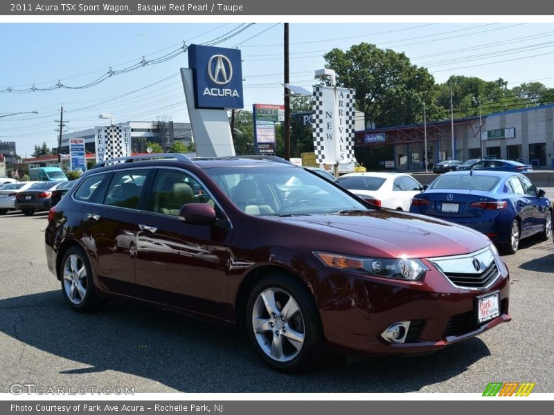Basque Red Pearl / Taupe 2011 Acura TSX Sport Wagon