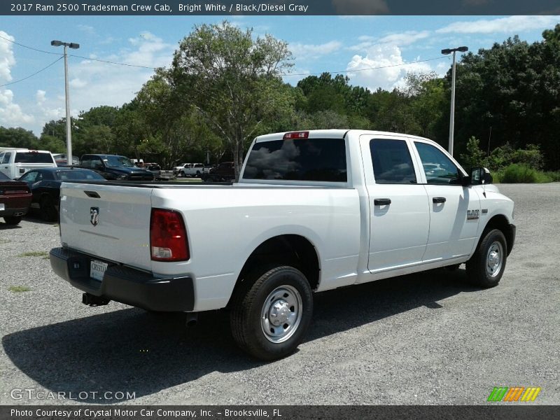 Bright White / Black/Diesel Gray 2017 Ram 2500 Tradesman Crew Cab