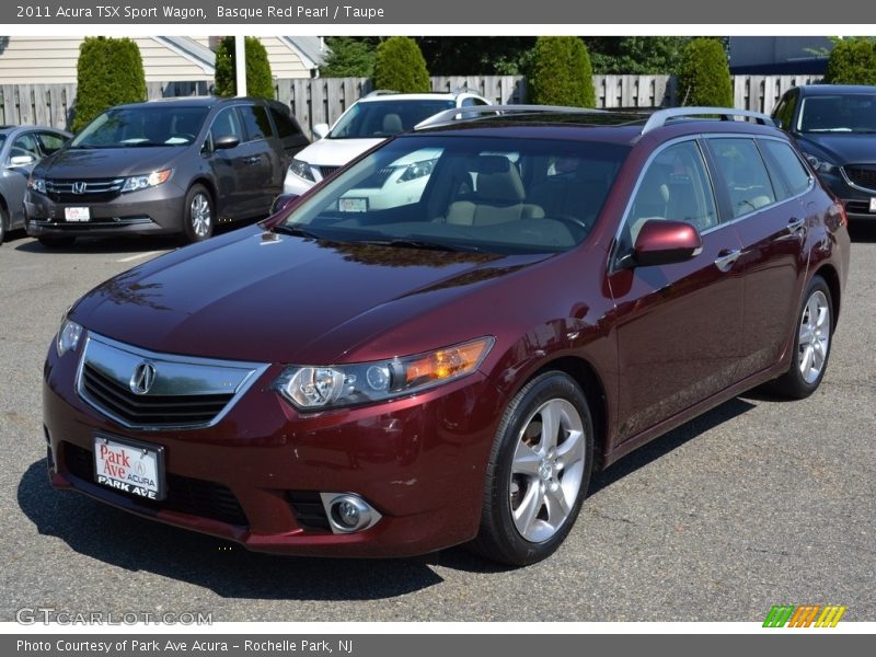 Basque Red Pearl / Taupe 2011 Acura TSX Sport Wagon