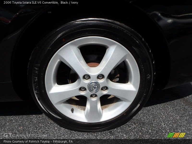 Black / Ivory 2006 Toyota Solara SLE V6 Convertible