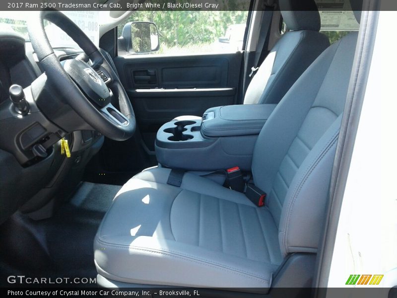 Bright White / Black/Diesel Gray 2017 Ram 2500 Tradesman Crew Cab