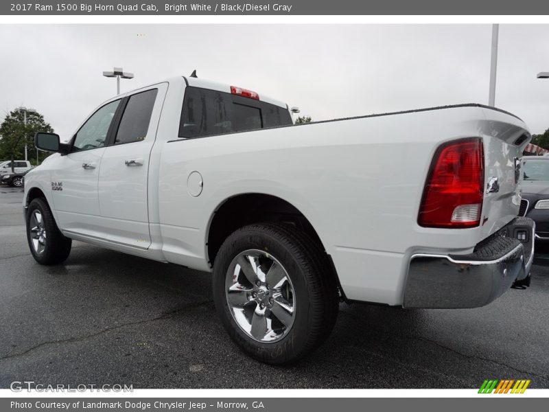 Bright White / Black/Diesel Gray 2017 Ram 1500 Big Horn Quad Cab