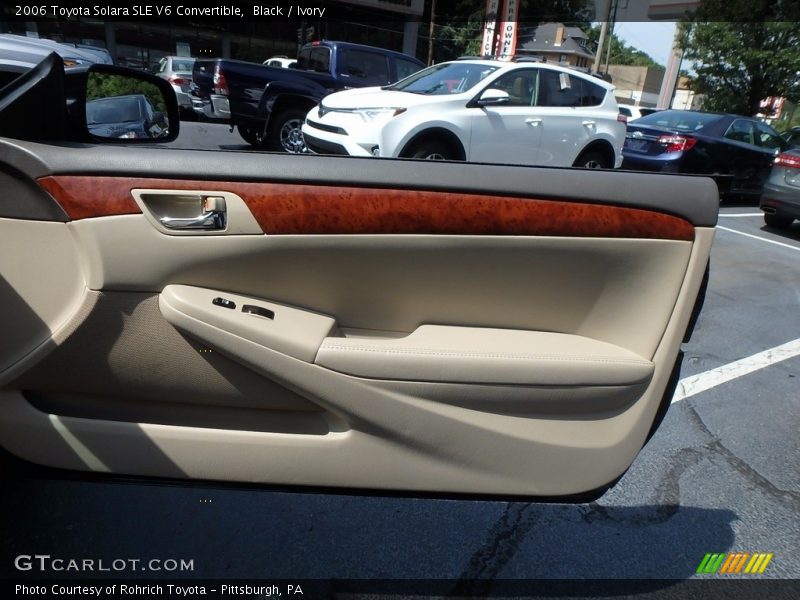 Black / Ivory 2006 Toyota Solara SLE V6 Convertible