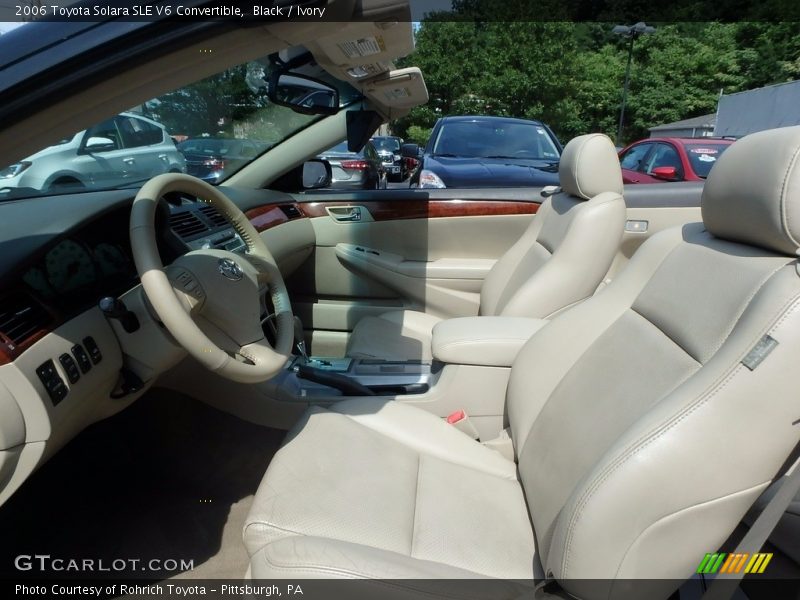 Black / Ivory 2006 Toyota Solara SLE V6 Convertible