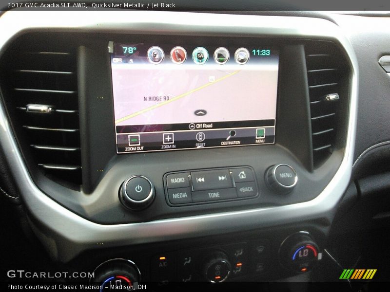 Quicksilver Metallic / Jet Black 2017 GMC Acadia SLT AWD