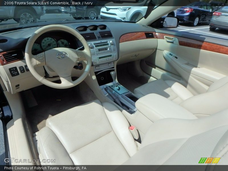 Black / Ivory 2006 Toyota Solara SLE V6 Convertible