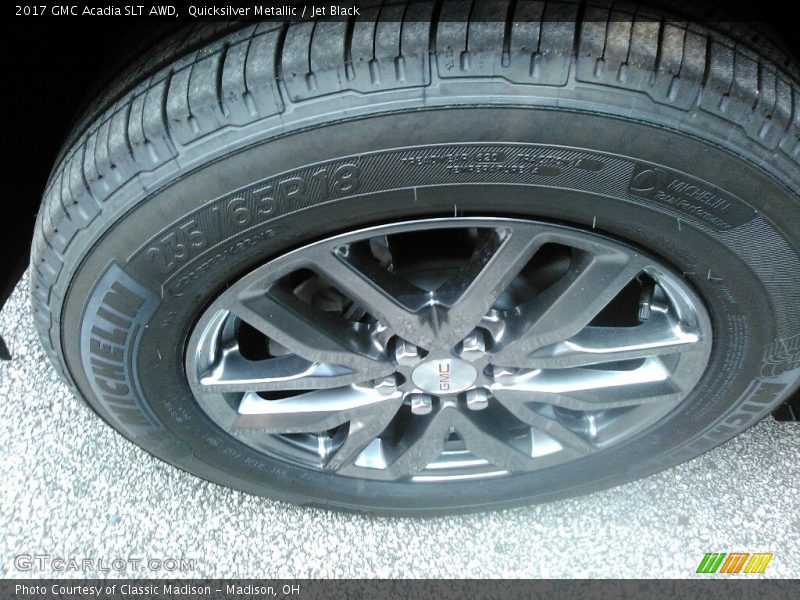 Quicksilver Metallic / Jet Black 2017 GMC Acadia SLT AWD