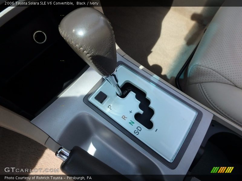 Black / Ivory 2006 Toyota Solara SLE V6 Convertible