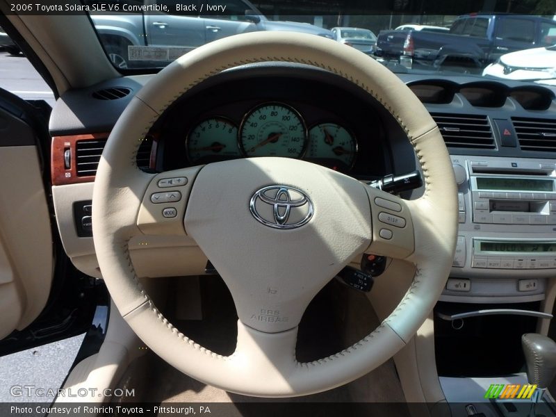 Black / Ivory 2006 Toyota Solara SLE V6 Convertible