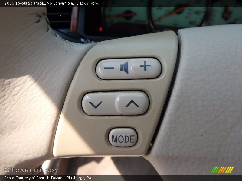 Black / Ivory 2006 Toyota Solara SLE V6 Convertible