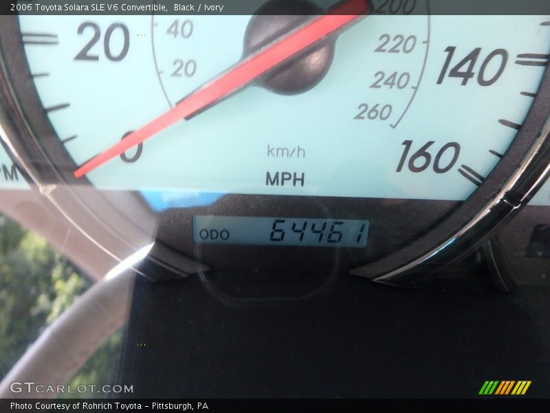 Black / Ivory 2006 Toyota Solara SLE V6 Convertible