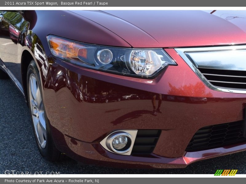 Basque Red Pearl / Taupe 2011 Acura TSX Sport Wagon