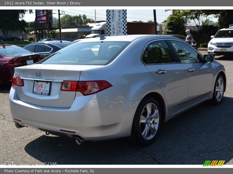 Silver Moon / Ebony 2012 Acura TSX Sedan