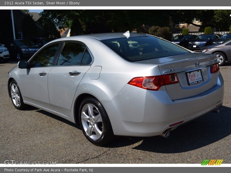Silver Moon / Ebony 2012 Acura TSX Sedan