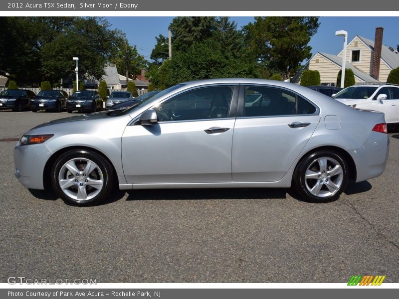 Silver Moon / Ebony 2012 Acura TSX Sedan