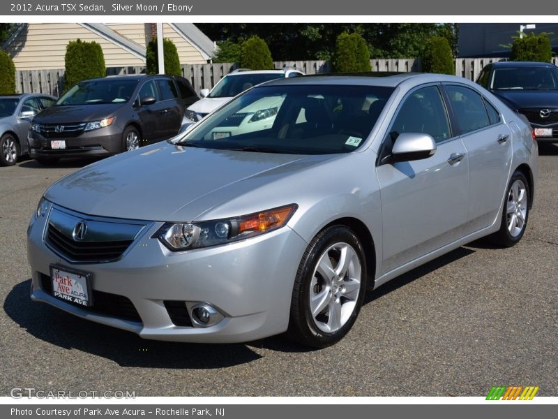 Silver Moon / Ebony 2012 Acura TSX Sedan