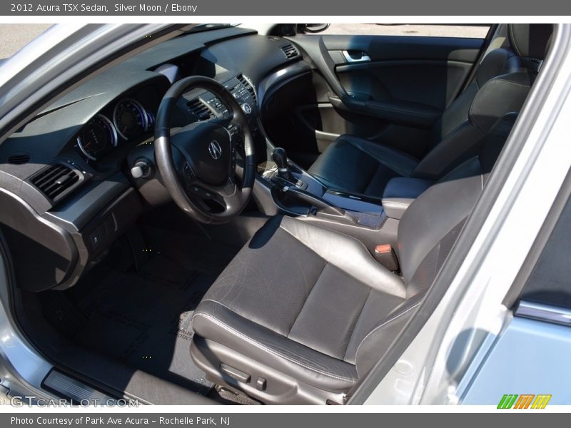 Silver Moon / Ebony 2012 Acura TSX Sedan