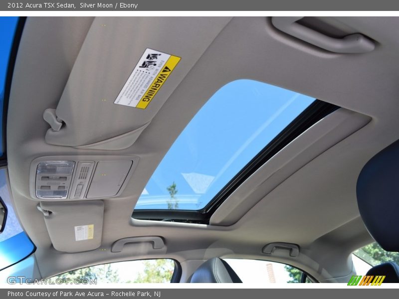 Silver Moon / Ebony 2012 Acura TSX Sedan