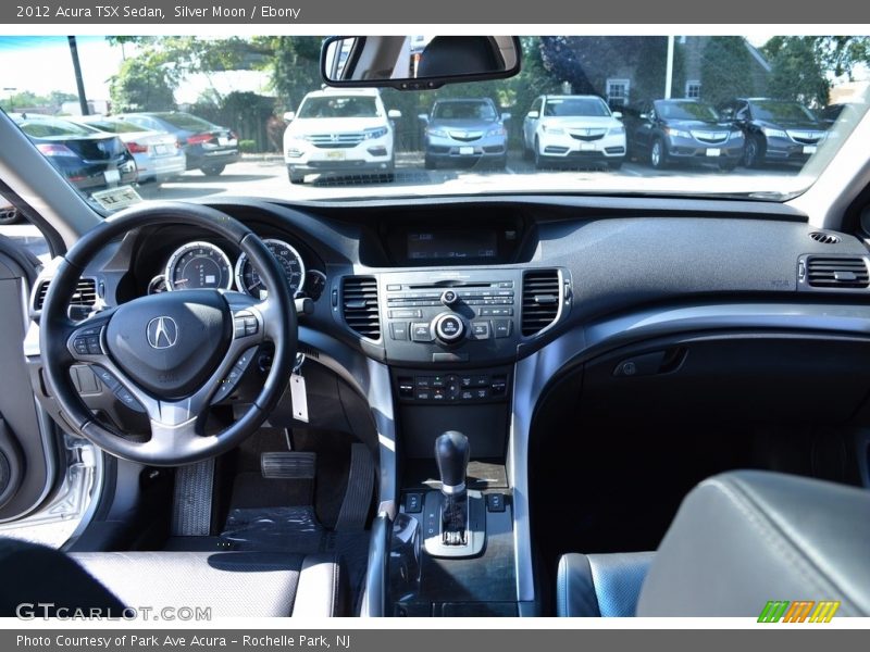 Silver Moon / Ebony 2012 Acura TSX Sedan