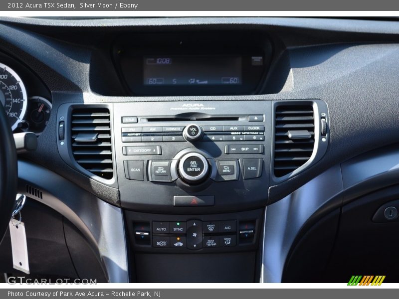 Silver Moon / Ebony 2012 Acura TSX Sedan