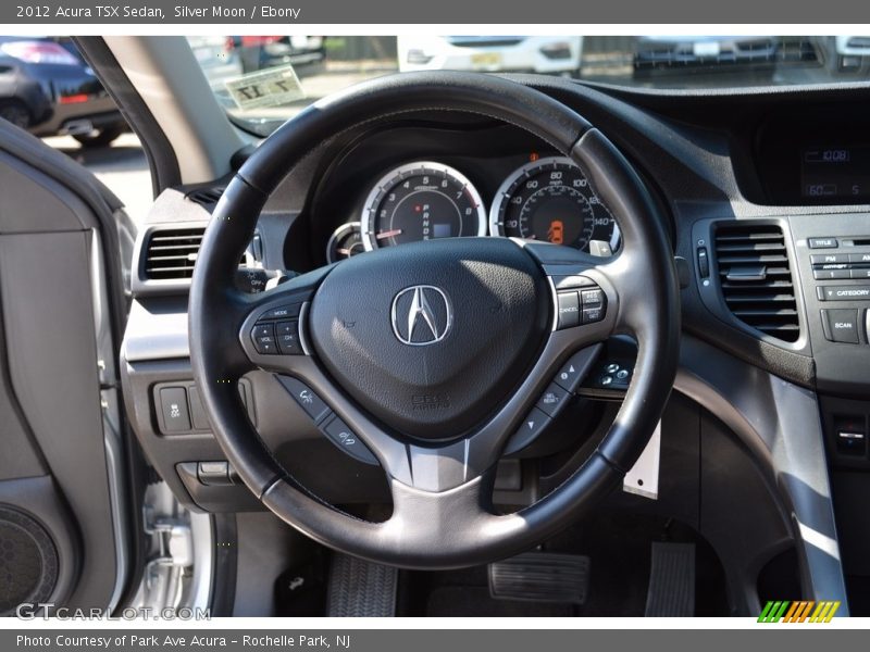 Silver Moon / Ebony 2012 Acura TSX Sedan
