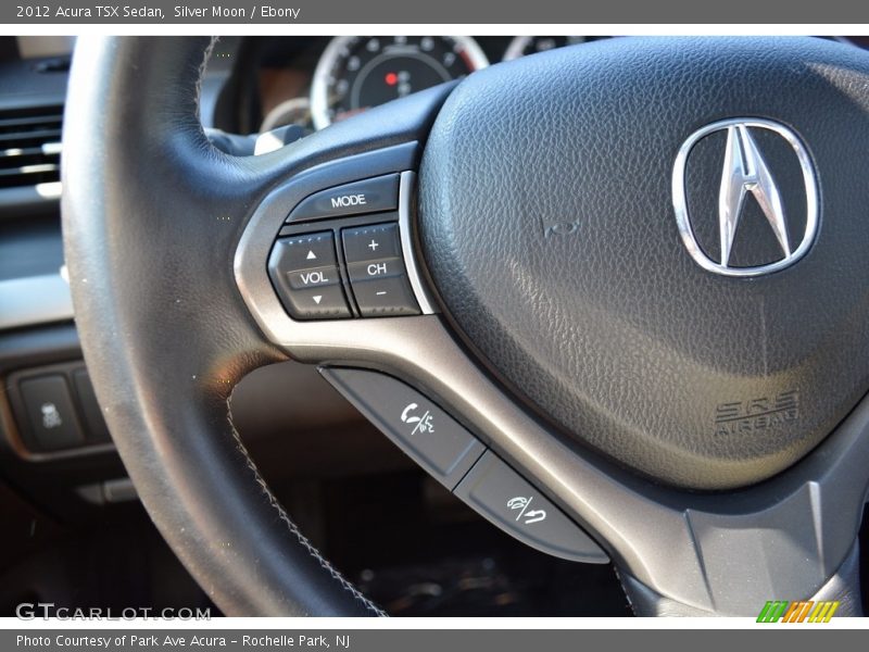 Silver Moon / Ebony 2012 Acura TSX Sedan