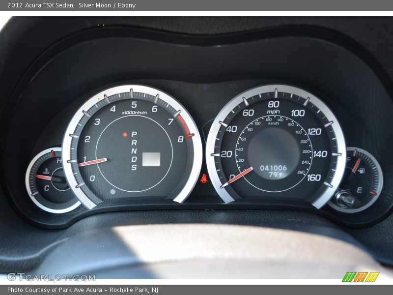 Silver Moon / Ebony 2012 Acura TSX Sedan