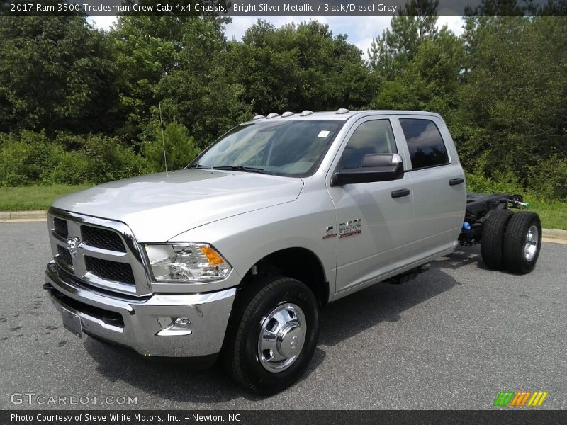 Bright Silver Metallic / Black/Diesel Gray 2017 Ram 3500 Tradesman Crew Cab 4x4 Chassis