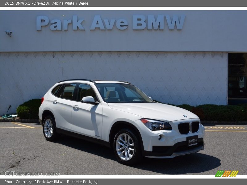 Alpine White / Beige 2015 BMW X1 xDrive28i