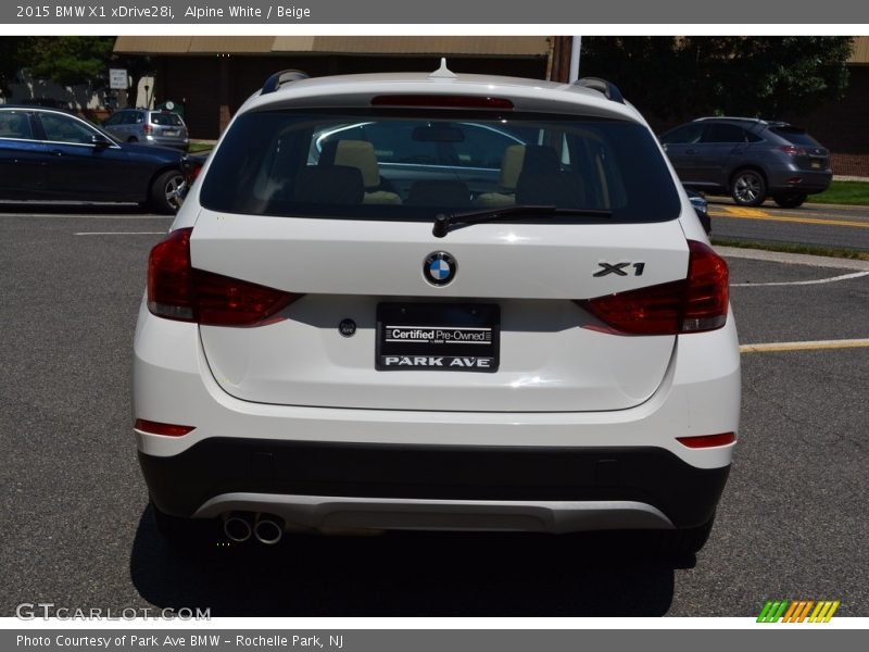 Alpine White / Beige 2015 BMW X1 xDrive28i
