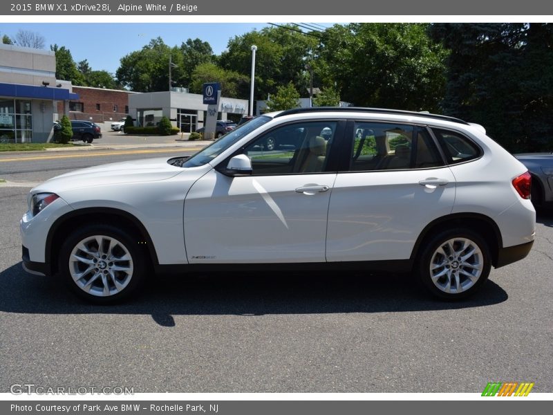 Alpine White / Beige 2015 BMW X1 xDrive28i