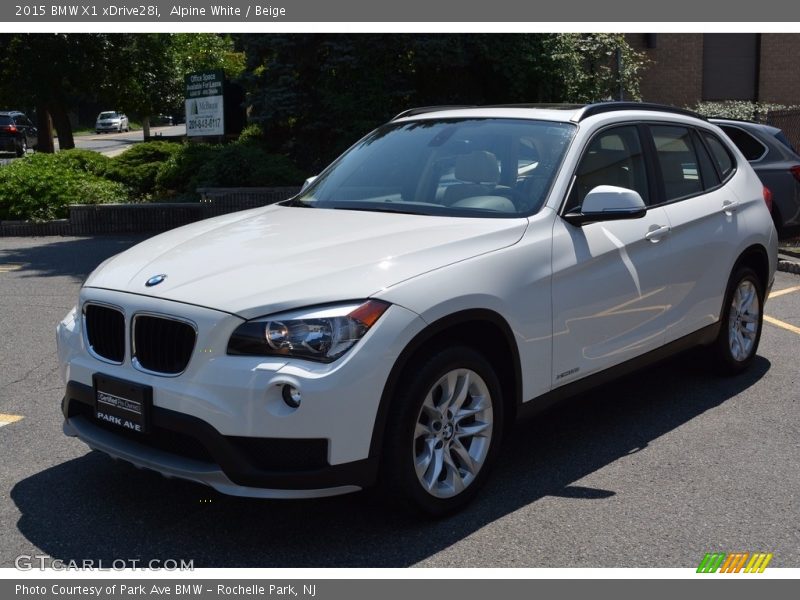 Alpine White / Beige 2015 BMW X1 xDrive28i