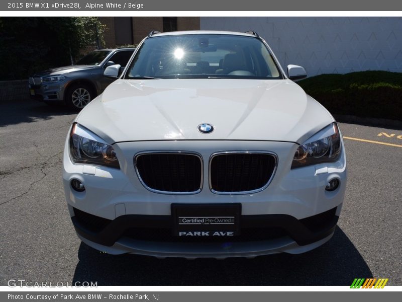 Alpine White / Beige 2015 BMW X1 xDrive28i
