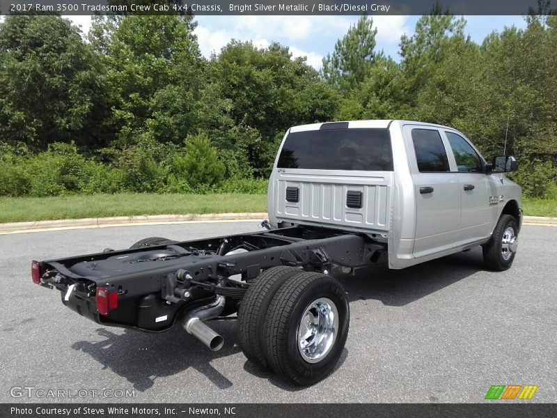 Bright Silver Metallic / Black/Diesel Gray 2017 Ram 3500 Tradesman Crew Cab 4x4 Chassis