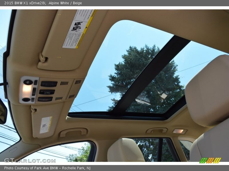 Alpine White / Beige 2015 BMW X1 xDrive28i